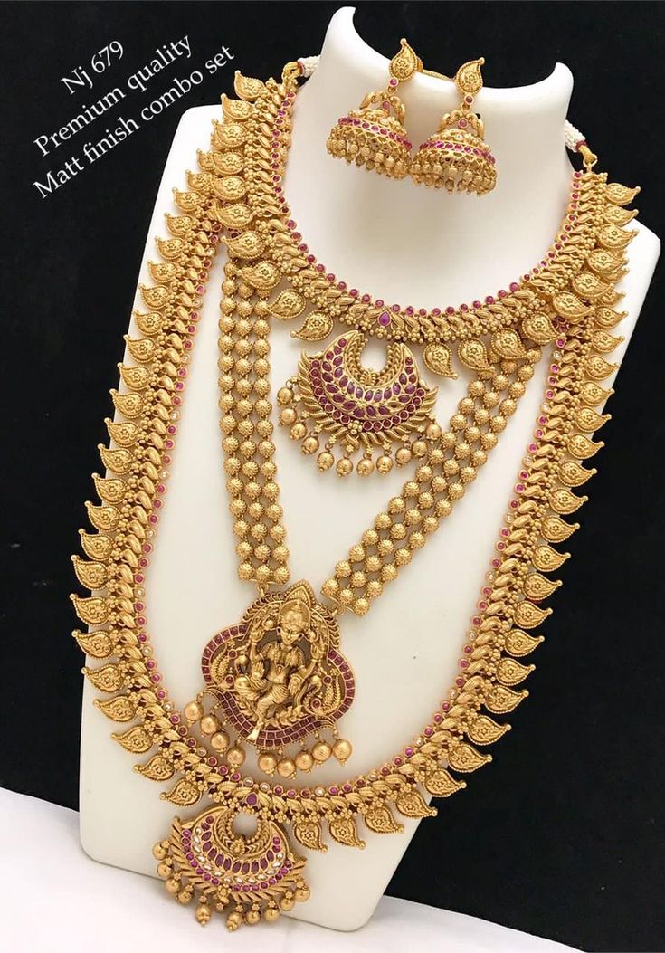 Aaliya Designed Gold plated Combo set